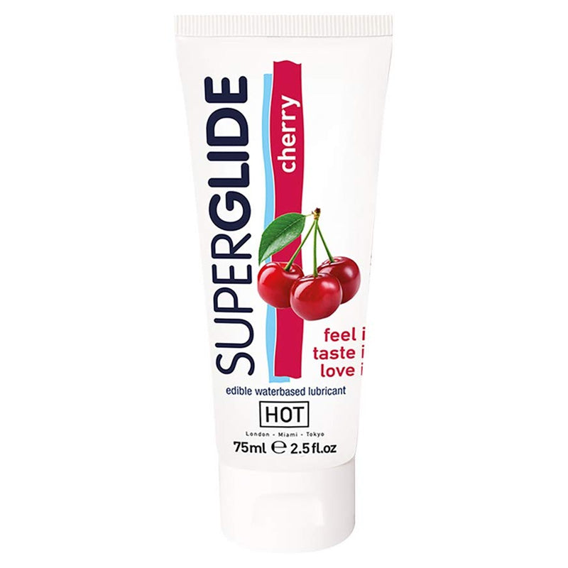HOT Superglide 食用润滑剂 水基 - 樱桃味