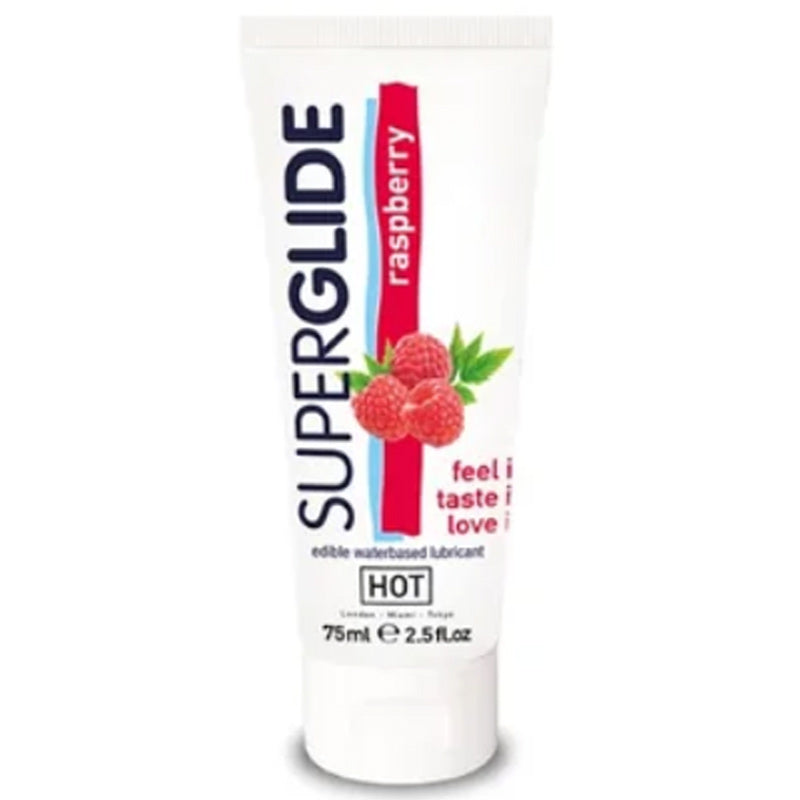 HOT Superglide 食用润滑剂 水基 - 覆盆子味