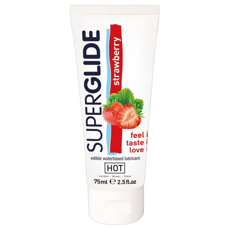 HOT Superglide 食用润滑剂 水基 - 草莓味