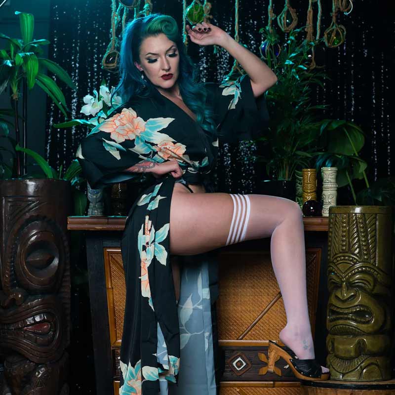 Kixies Ashley 白色透明过膝长袜