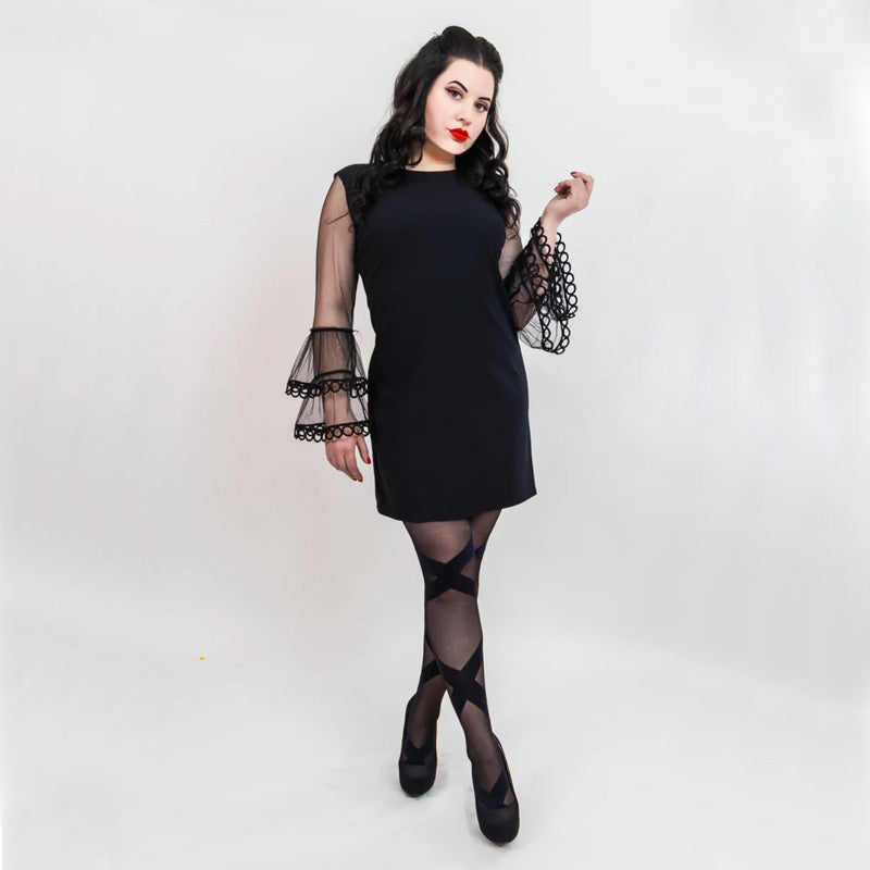 Kixies Jackie 黑色芭蕾舞过膝长袜