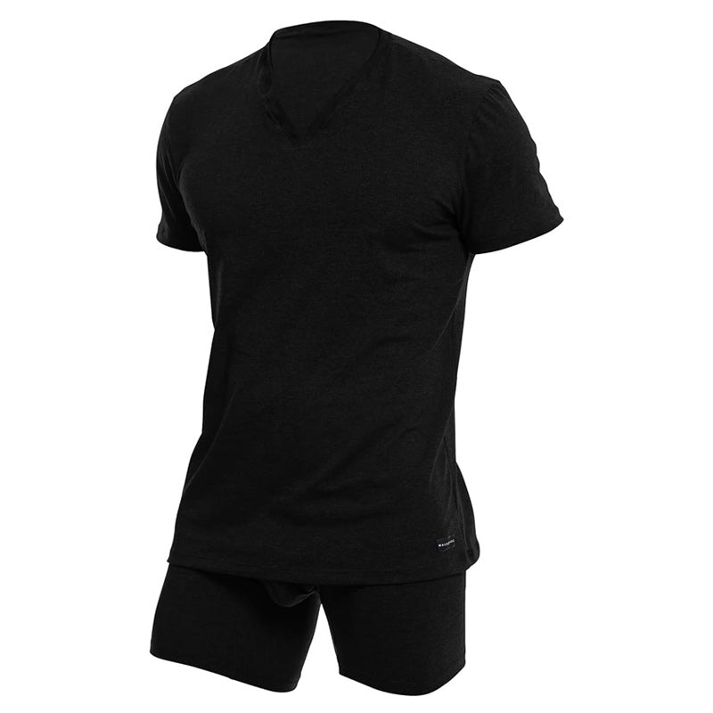 Malebasics 皮马棉V领