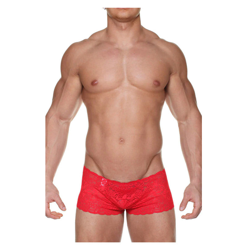 MaleBasics 曼妙蕾丝迷你平角短裤