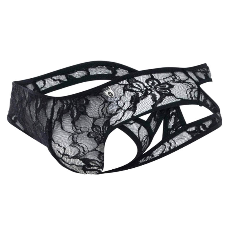 MOB 男士交叉露背比基尼蕾丝