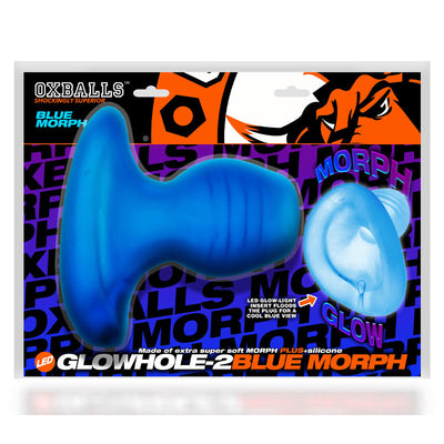 Glowhole Morph 空心肛塞带 LED 灯插件