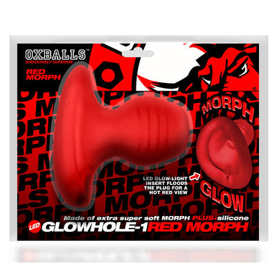 Glowhole Morph 空心肛塞带 LED 灯插件