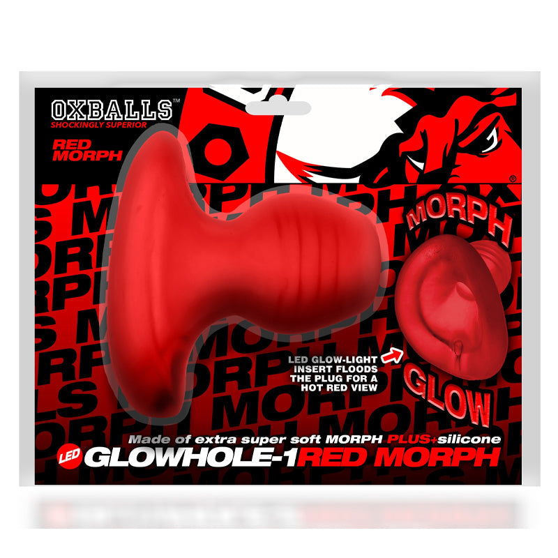 Glowhole Morph 空心肛塞带 LED 灯插件