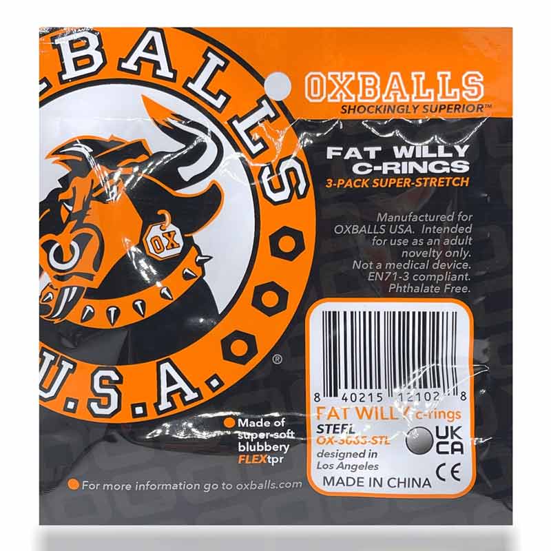 胖威利 3 件装超大号阴茎环