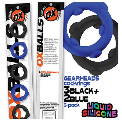Oxballs Gearheads 5个装旋转戒指