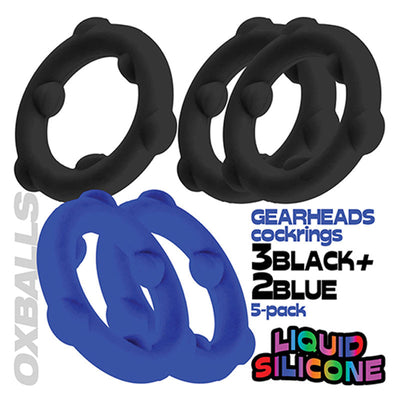 Oxballs Gearheads 5个装旋转戒指