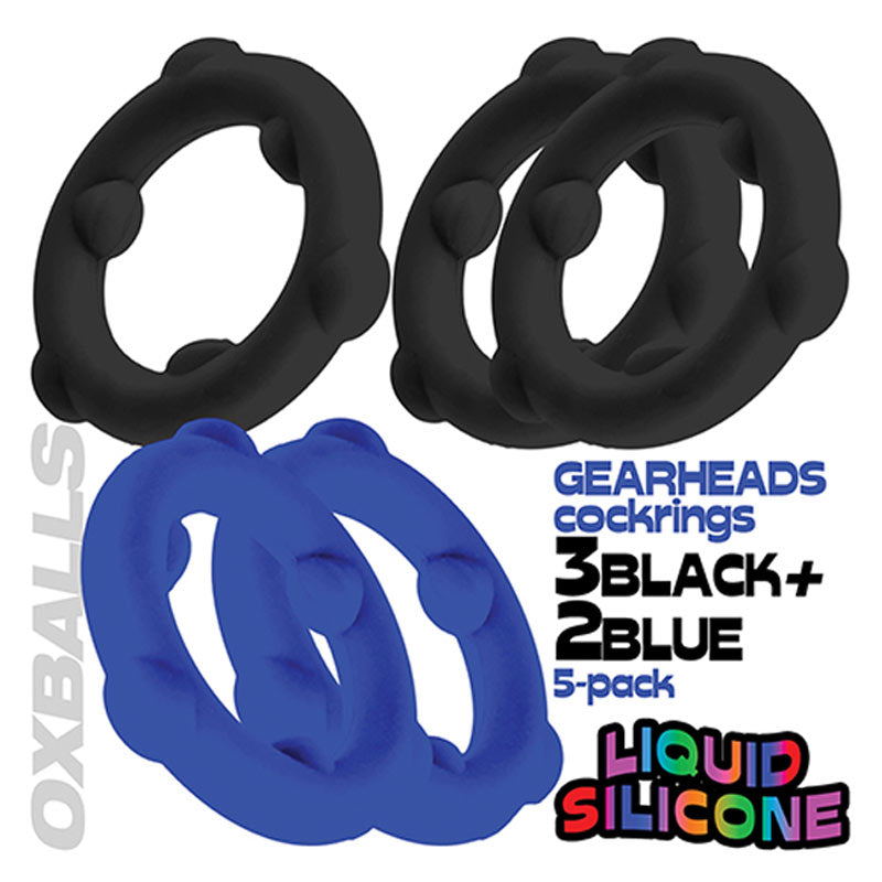 Oxballs Gearheads 5个装旋转戒指