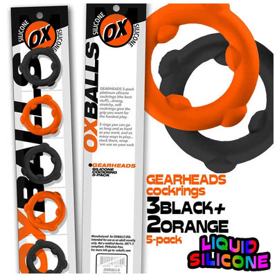 Oxballs Gearheads 5个装旋转戒指