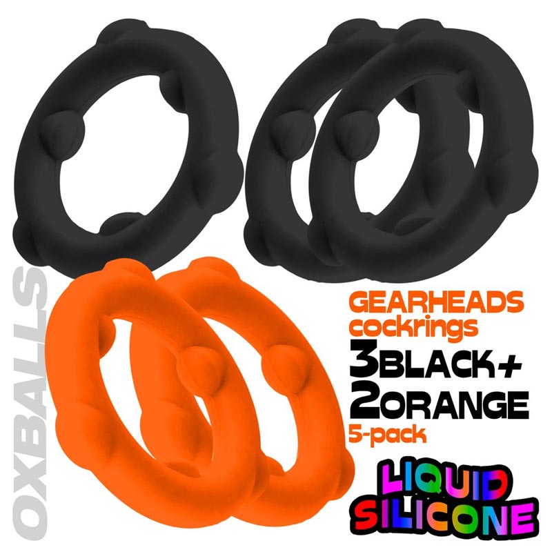 Oxballs Gearheads 5个装旋转戒指