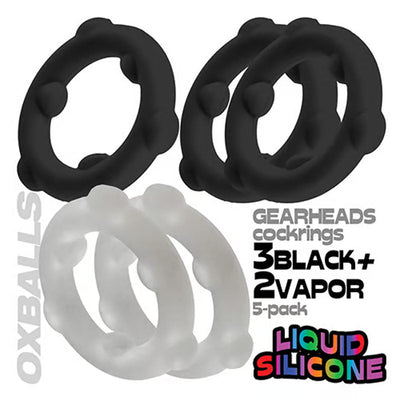 Oxballs Gearheads 5个装旋转戒指