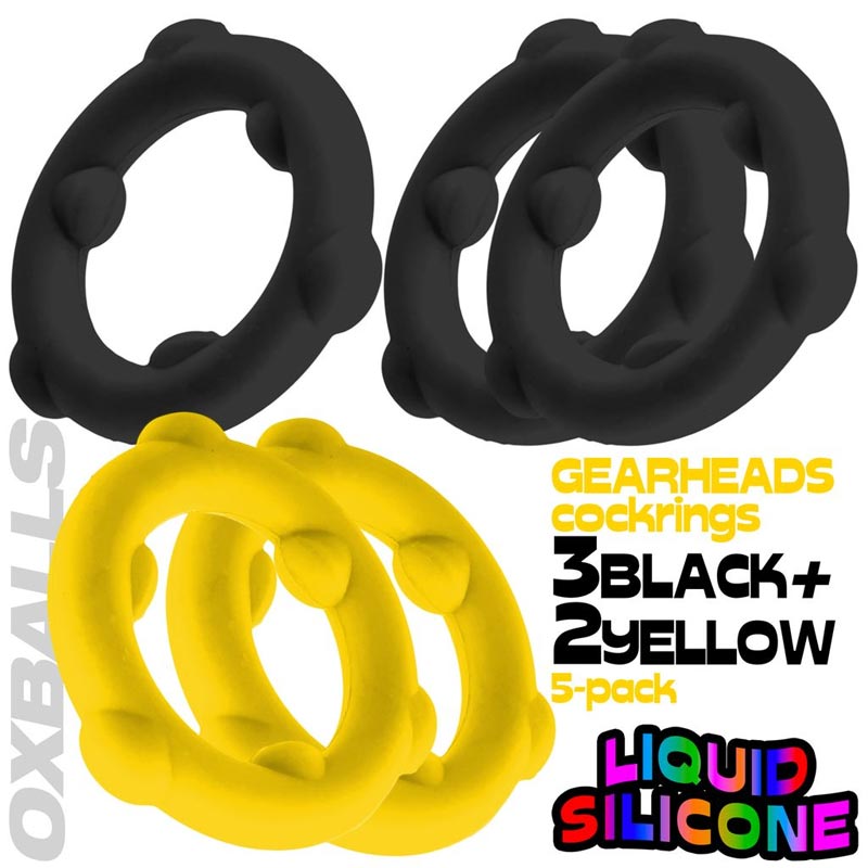 Oxballs Gearheads 5个装旋转戒指