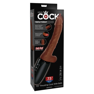 King Cock Plus 7.5英寸带球插入式悦享棒