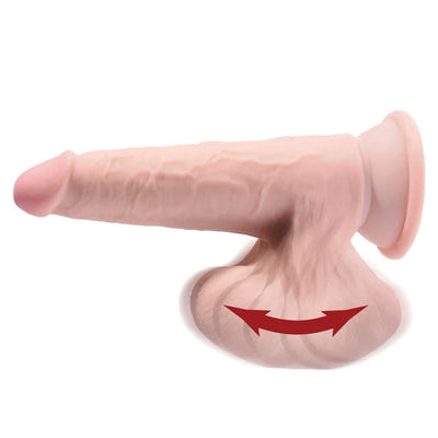 King Cock Plus 三重密度阳具，带摆动球