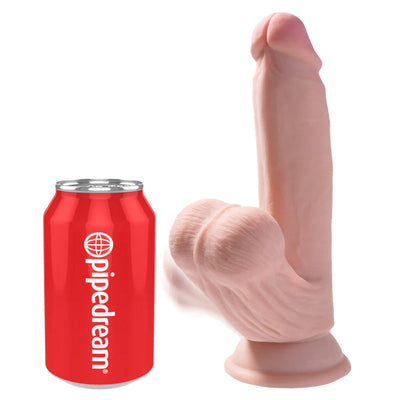 King Cock Plus 三重密度阳具，带摆动球