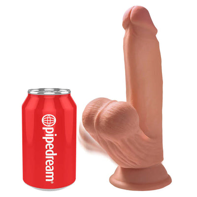 King Cock Plus 三重密度阳具，带摆动球