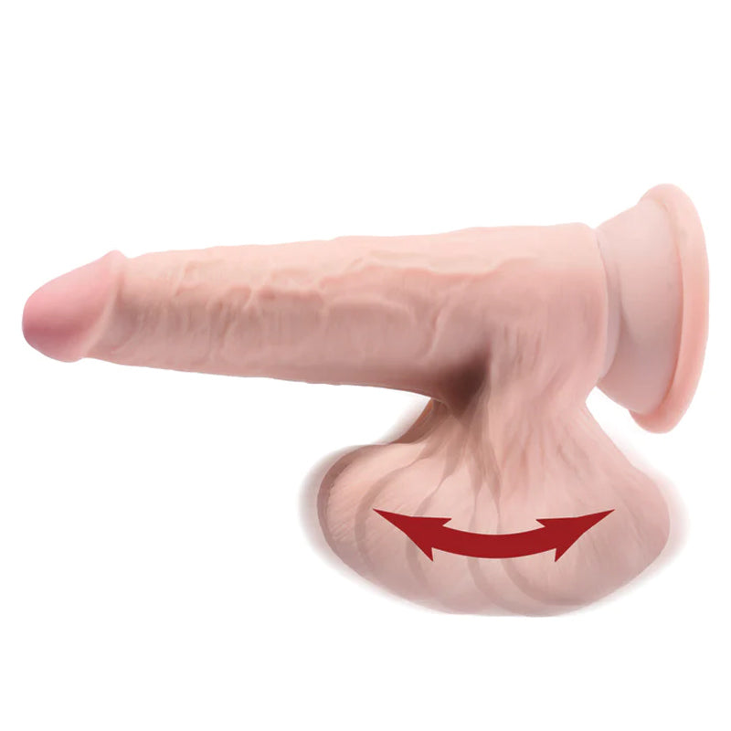 King Cock Plus 三重密度阳具，带摆动球