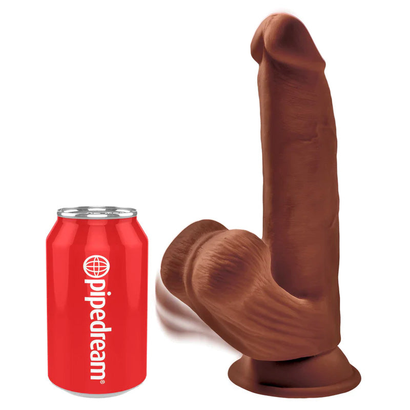 King Cock Plus 三重密度阳具，带摆动球