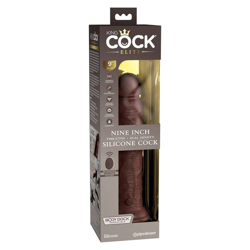 King Cock Elite 双密度振动硅胶鸡巴