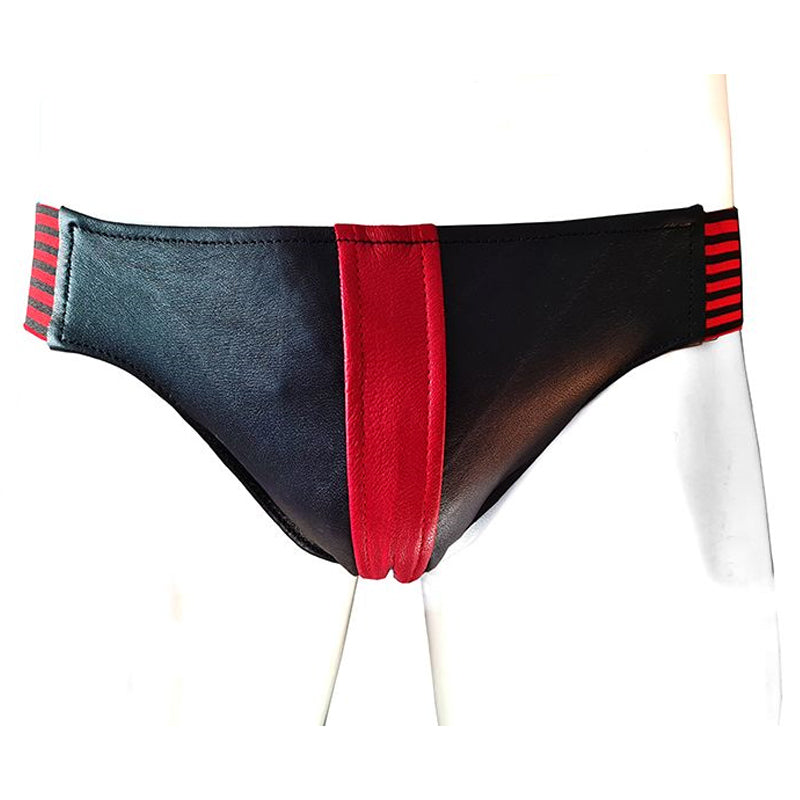 Rouge Garments 条纹皮质运动内裤