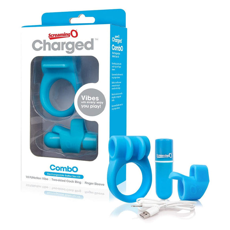 Charged CombO 套装 阴茎环和子弹振动器