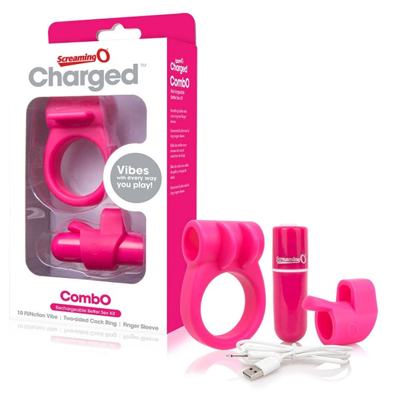 Charged CombO 套装 阴茎环和子弹振动器