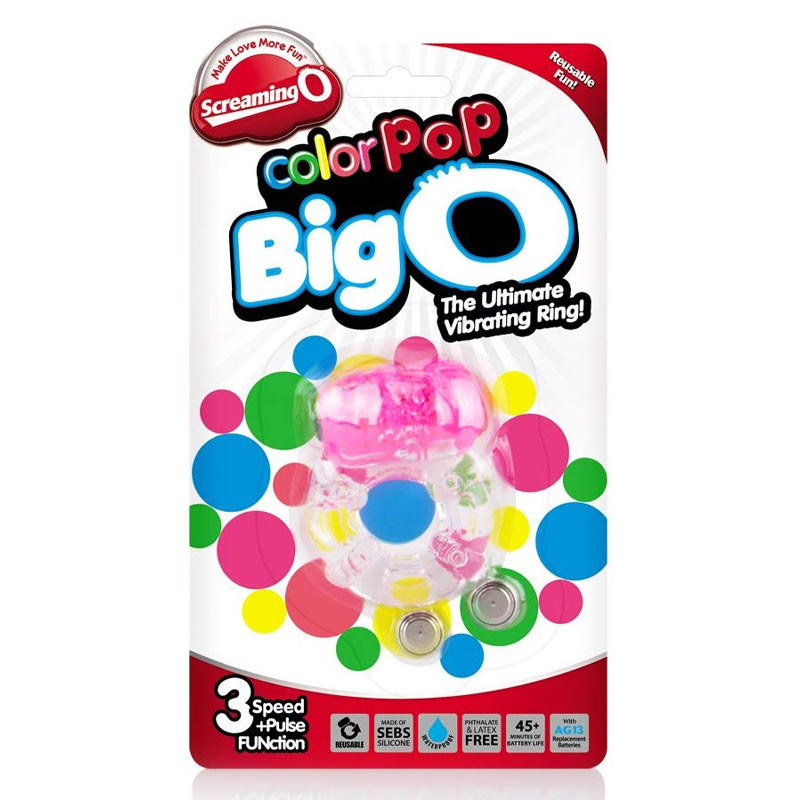 ColorPop Big O - 多种颜色 - 粉色或绿色阴茎环