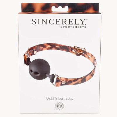体育简报真诚的 Amber Ball Gag
