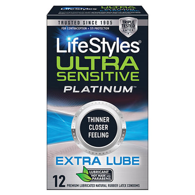 LifeStyles 超敏感铂金特润避孕套