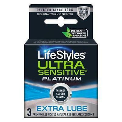 LifeStyles 超敏感铂金特润避孕套