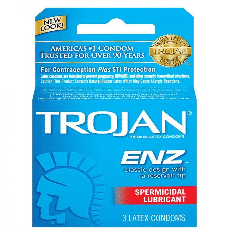 Trojan Enz杀精润滑避孕套
