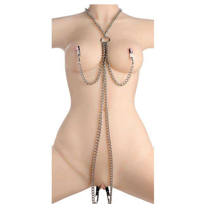 项圈乳头和阴蒂夹套装