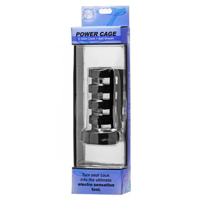 Power Cage 硅胶电刺激阴茎和睾丸套