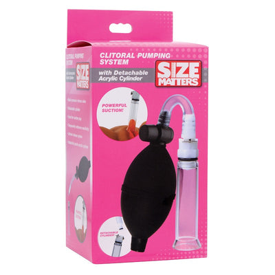 Size Matters 阴蒂泵系统，带可拆卸亚克力圆筒