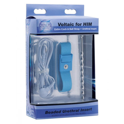 Voltaic 男士电刺激阴茎和睾丸带 + 尿道插入器