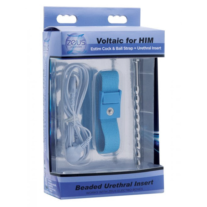 Voltaic 男士电刺激阴茎和睾丸带 + 尿道插入器