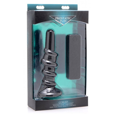 带控制器的螺旋振动肛塞