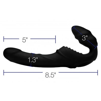 Pro Rider 9X 振动硅胶无带式绑带式情趣用品，带遥控器