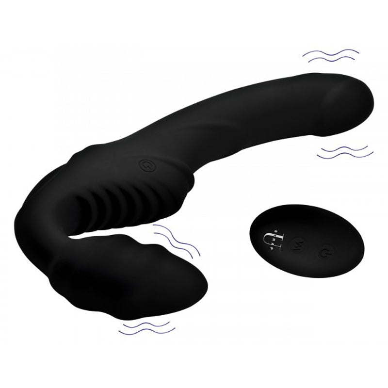 Pro Rider 9X 振动硅胶无带式绑带式情趣用品，带遥控器