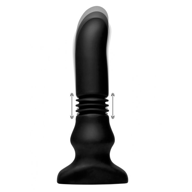 带遥控器的硅胶振动推进式性玩具