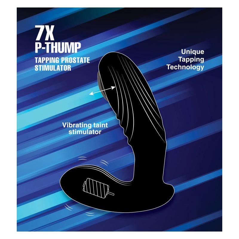 7倍P型震动前列腺按摩器，带遥控器