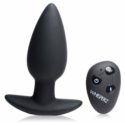 Whipserz 声控 10 倍震动肛塞，带遥控器