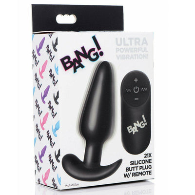 Bang 21X 振动硅胶肛塞带遥控器