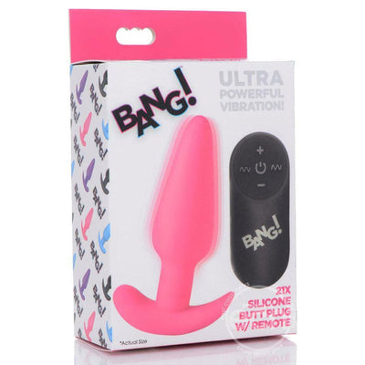Bang 21X 振动硅胶肛塞带遥控器