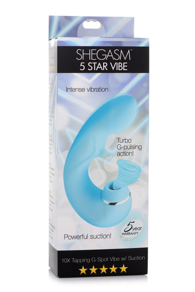 Shegasm 5星级G点按摩器带吸盘