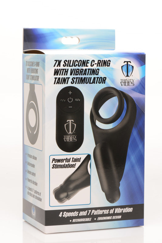 7X硅胶C型环，带震动阴蒂刺激器