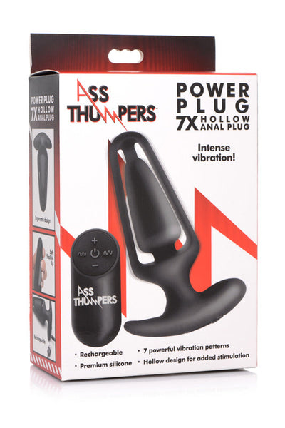 Power Plug 7X 空心肛塞带遥控器